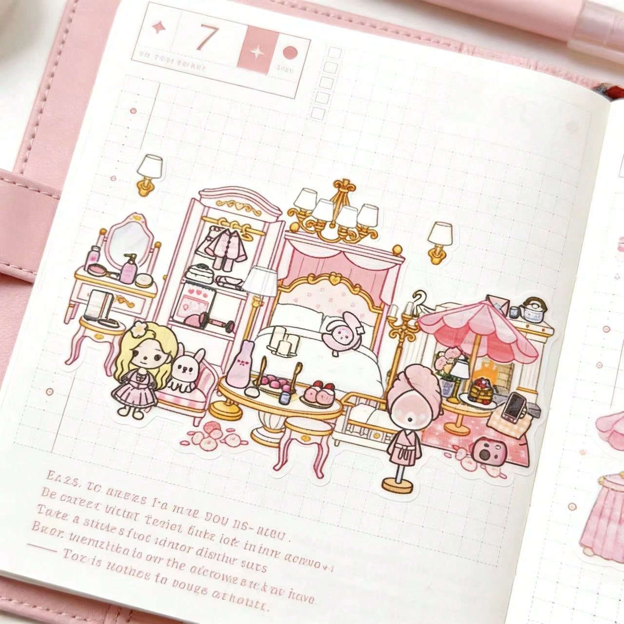 Art Craft Building - Pink Sakura Tree Hotel Room DIY