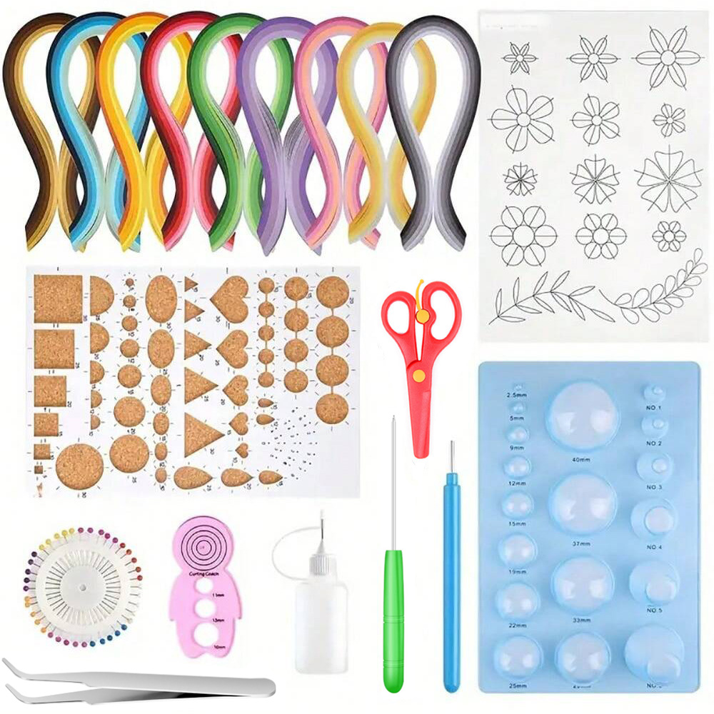Quilling Paper Strips - 13/19PCS Paper Strips Quilling Tool Kit