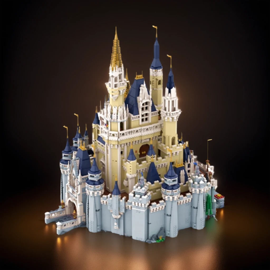Art Craft Building - 10904pcs MOC Disnay 71040*3 Perfect Castle