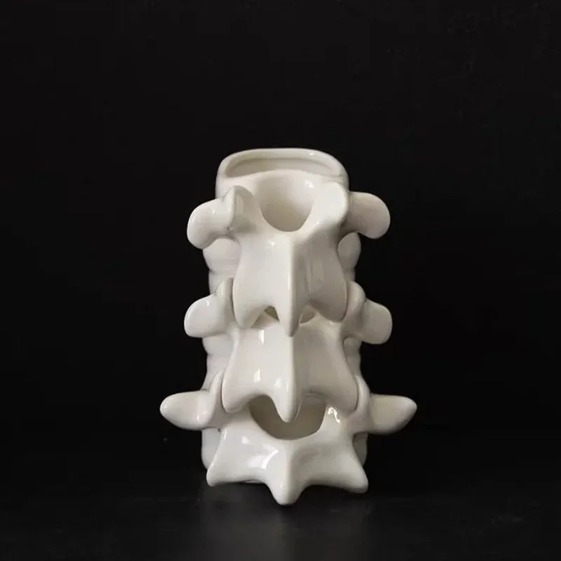 Art Craft Vase - Creative Ceramic Spine Coffee Cup Water