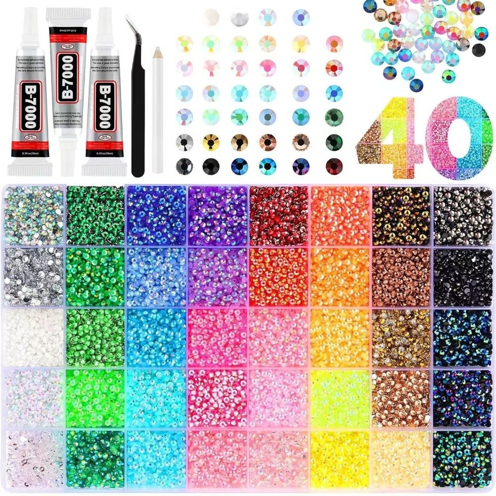 Art Craft Items - Multicolor Resin Rhinestone Kit DIY Decoration