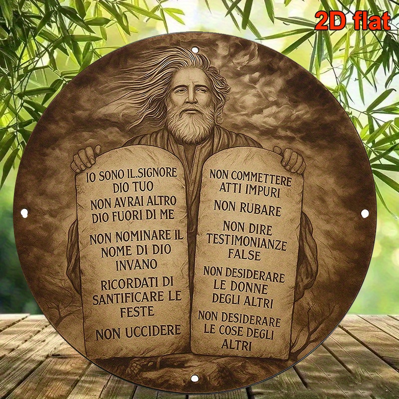 Art & Craft Teacher - CIFBUY Rustic Italian Moses 10 Commandments