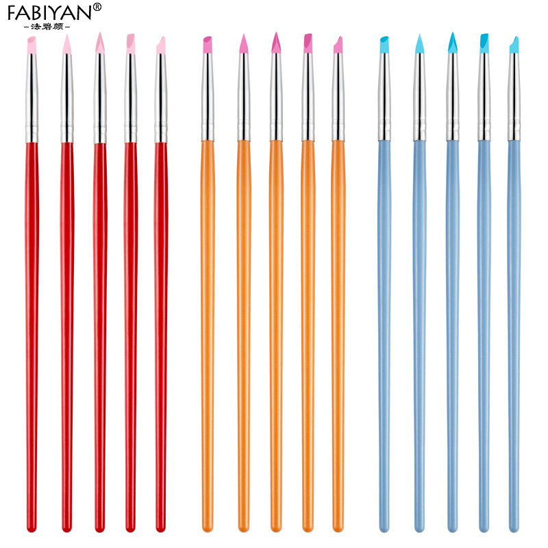 Art Craft Building - 5Pcs Nail Art Pen Brush Soft