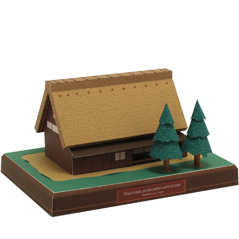 Art Craft Building - Japan Cottage Gasshozukuri Mini 3D Paper