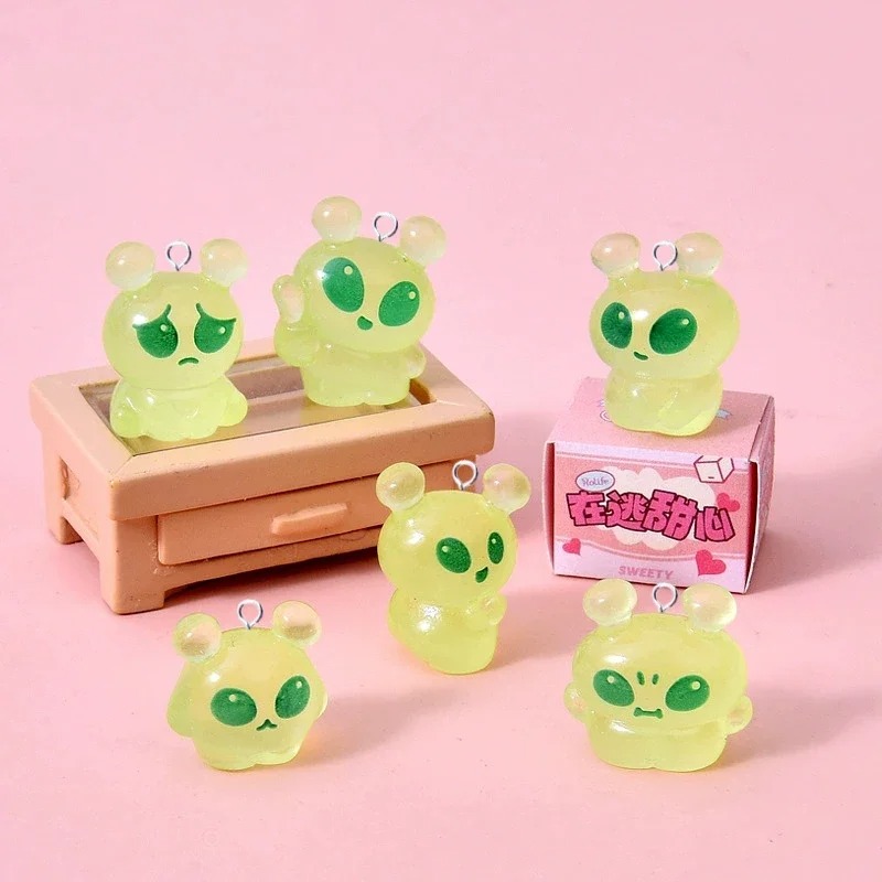 10Pcs Luminous Mini Green Alie - Art Craft Items review and price