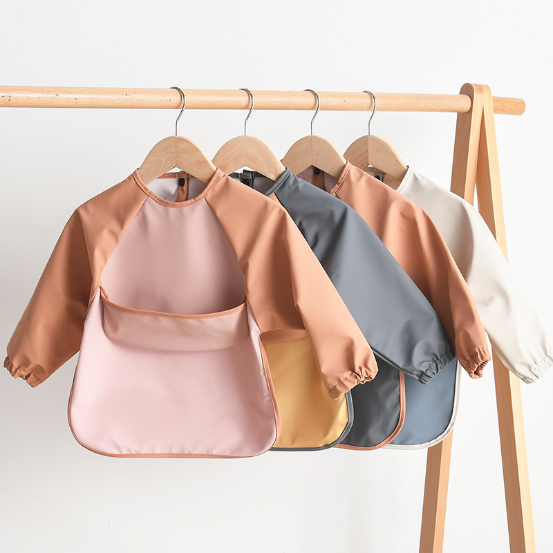 Kids Baby Long Sleeved PU Bibs - Art Craft And Cloth review and price