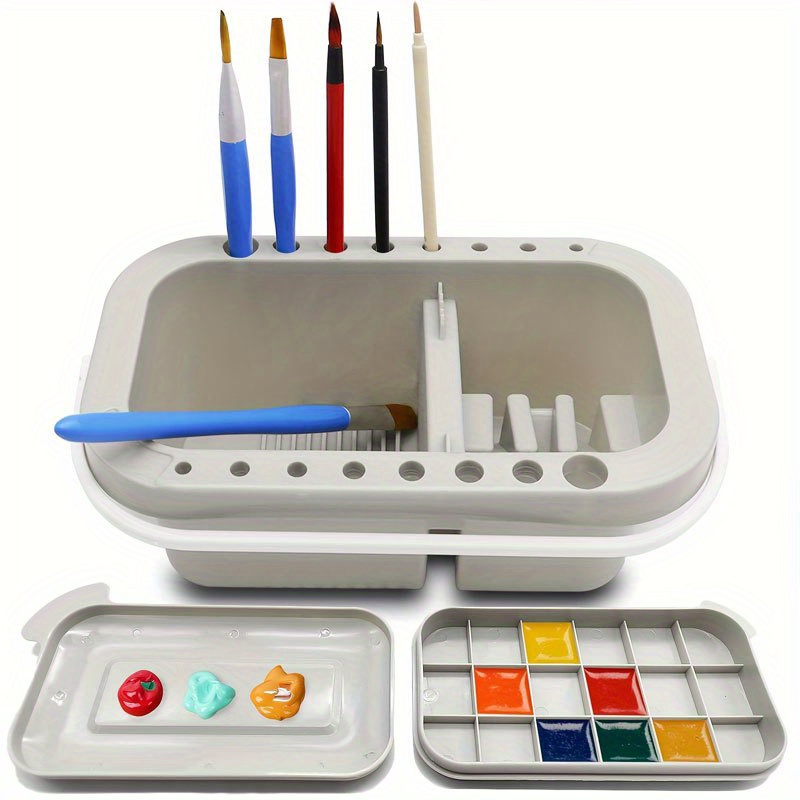 3-in-1 Paint Brush Cleaner Bas - Watercolor Brush Pen review and price