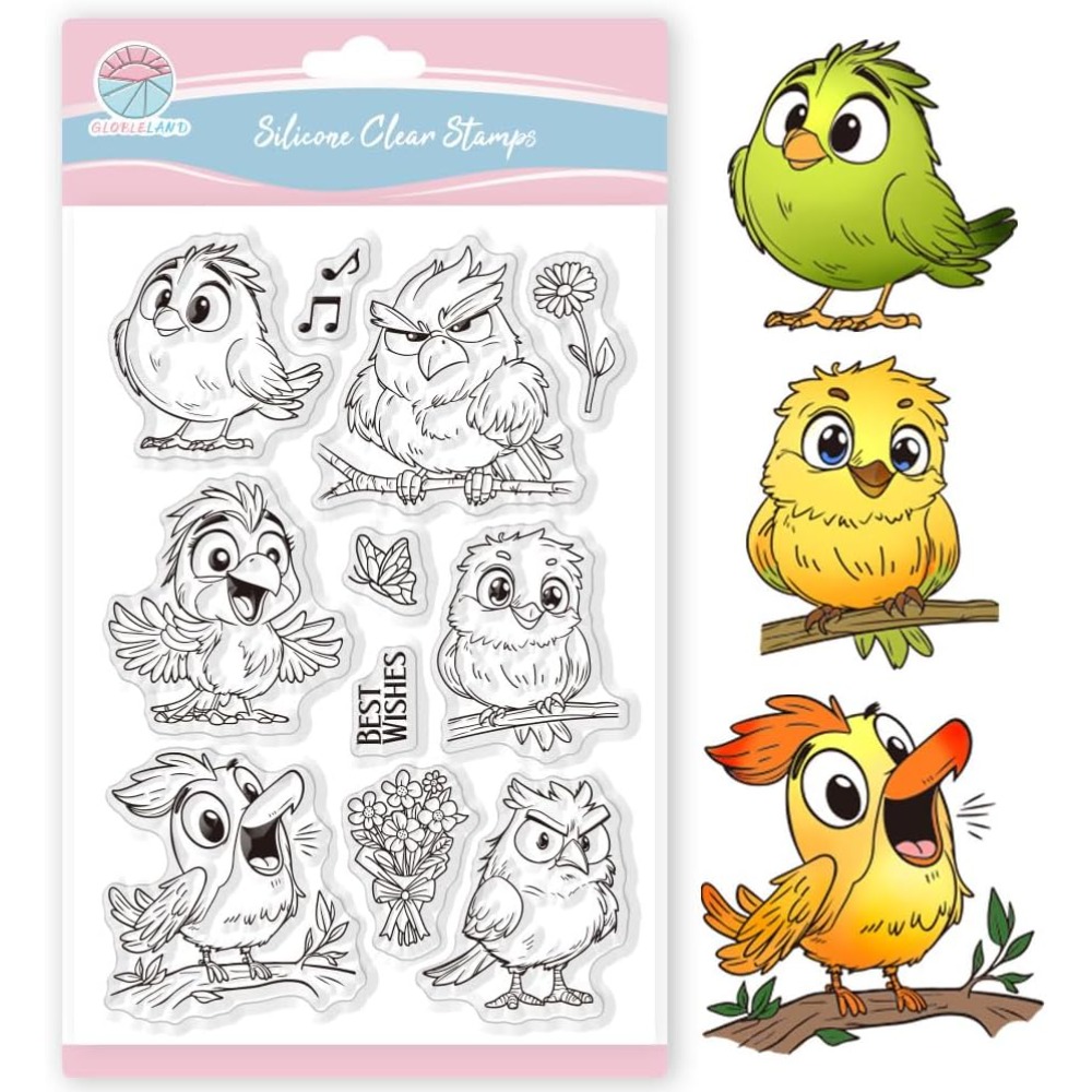 Funny Bird Clear Stamps for Sc - Artwork Craft review and price