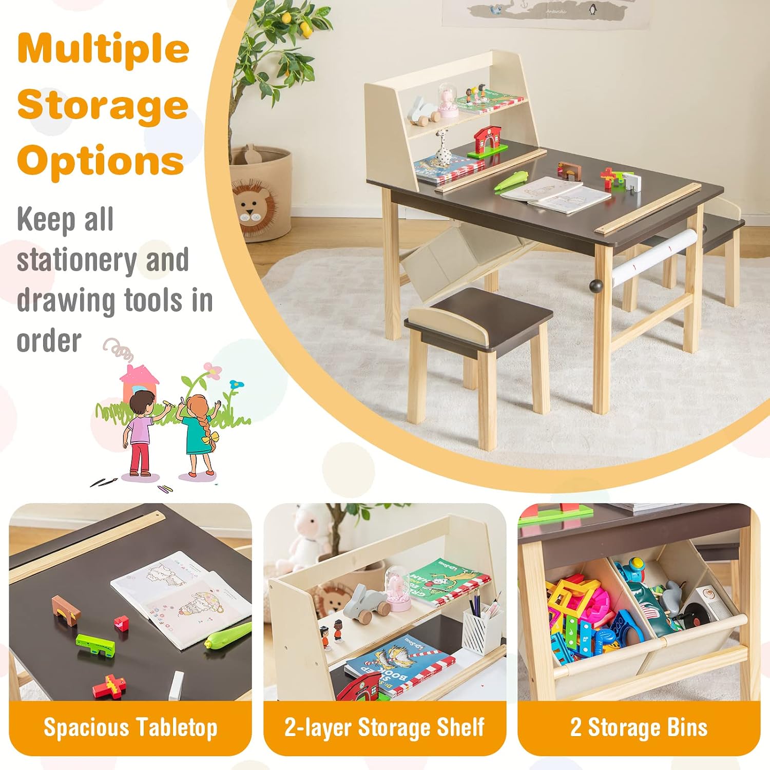 Kids Art Table and Chair Set,  - Art Craft 3 Year Old review and price