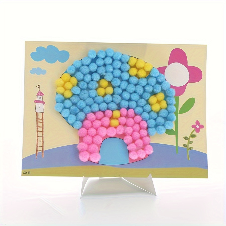 2pcs 16x21cm Colorful Pom-Pom  - Art Craft Handmade review and price
