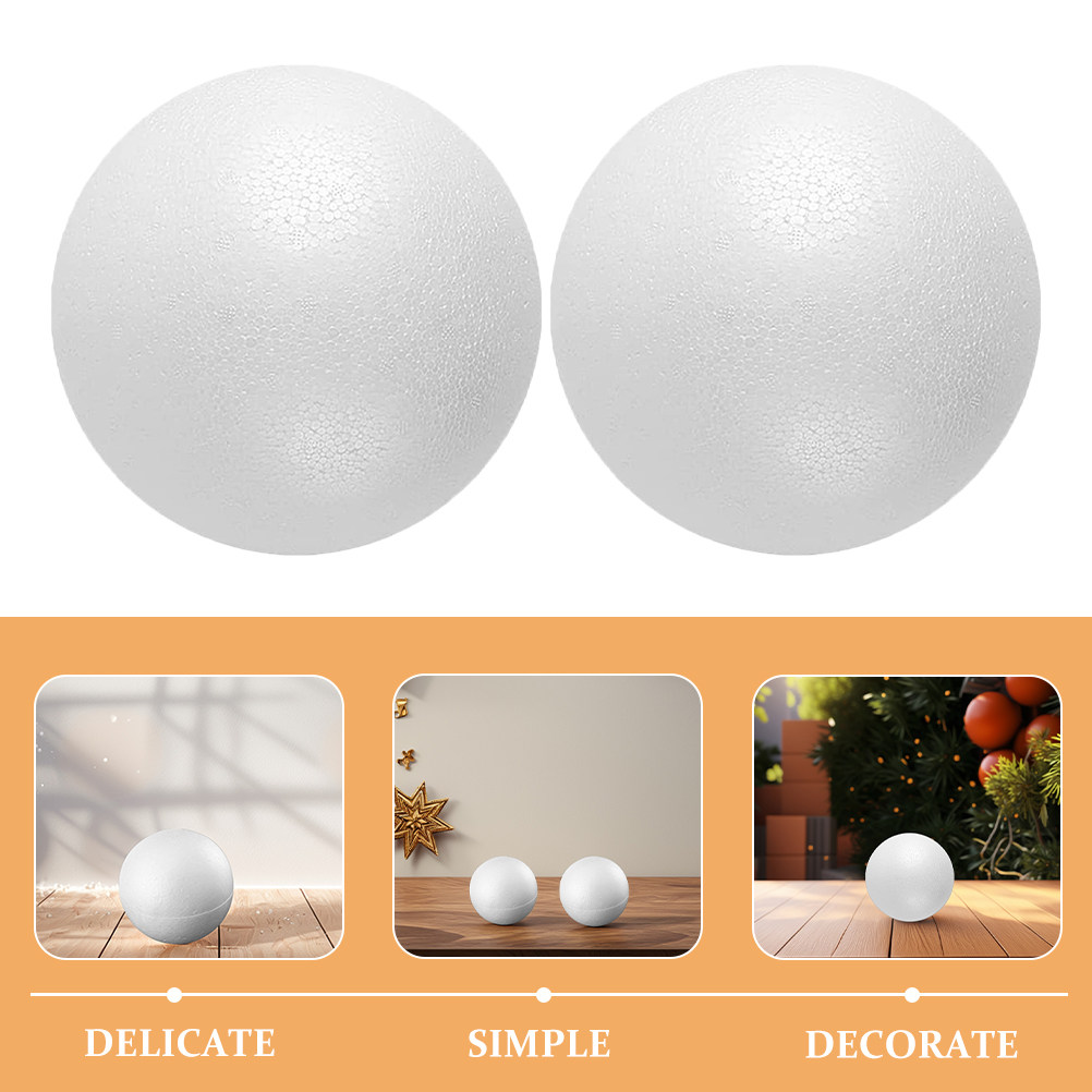 12Pcs Foam Balls White Polysty - Art Craft School review and price
