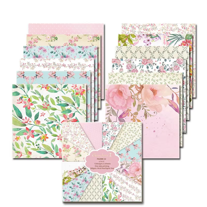 24 Sheets 30x30cm Scrapbook Pa - Art Craft Journal review and price