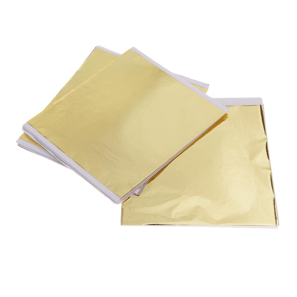 100x 14cm Gold Leaf Sheets Gil - Art Craft Leaves review and price