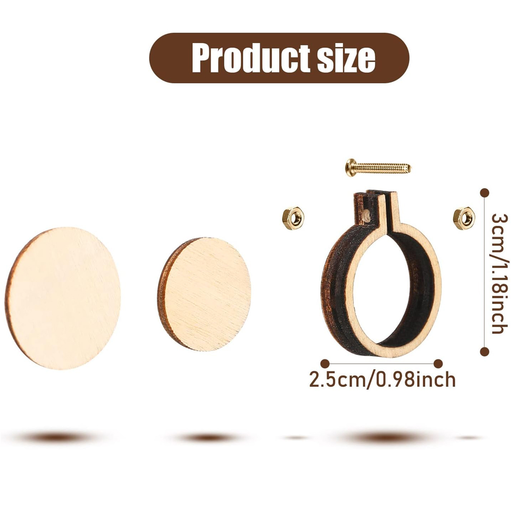 10Pcs/Set Wooden Mini Embroide - Embroidery Hoop Kit review and price