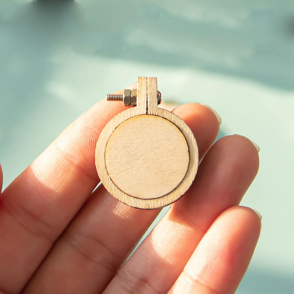 10Pcs/Set Wooden Mini Embroide - Embroidery Hoop Kit review and price