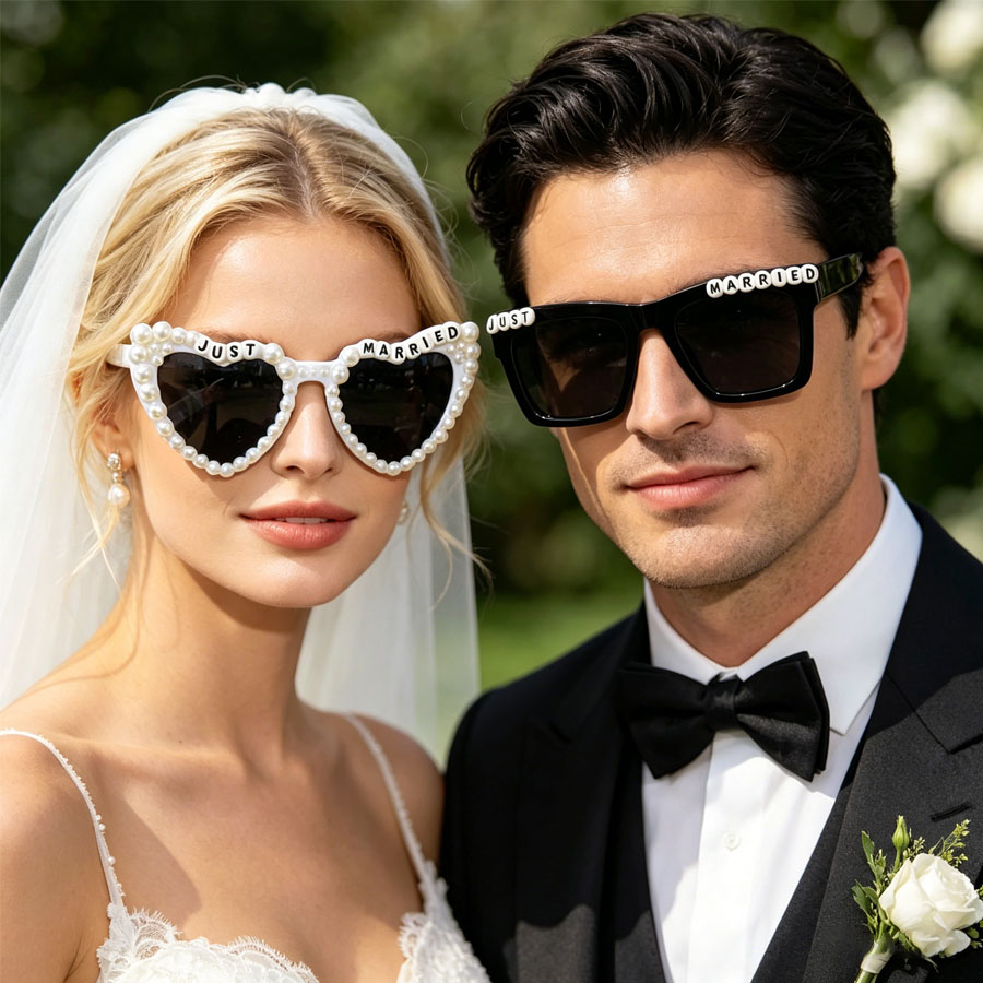 1/2 PCS Just Married Faux Pear - Art Craft Glasses review and price