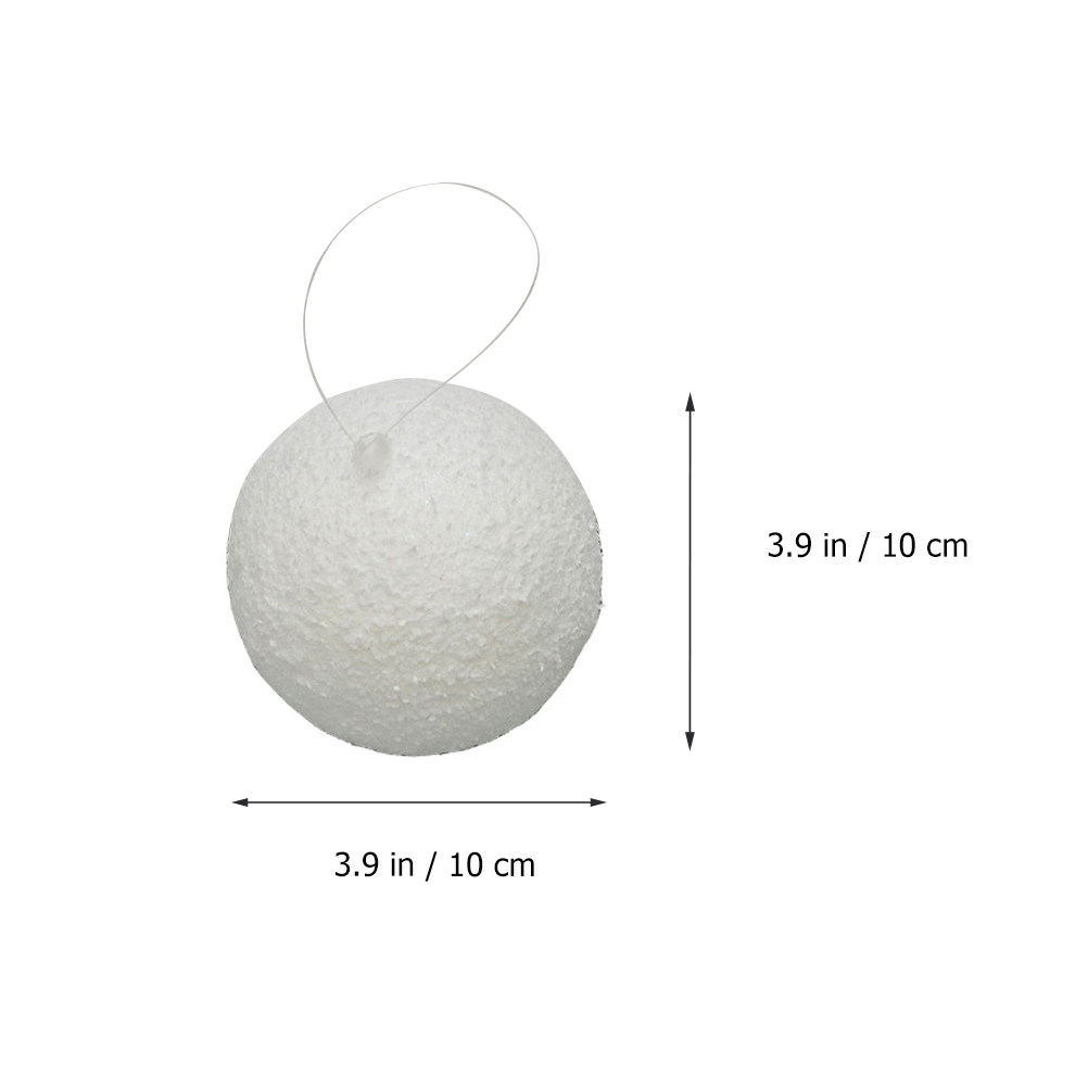 6Pcs White Xmas Ball Solid Den - Art Craft School review and price