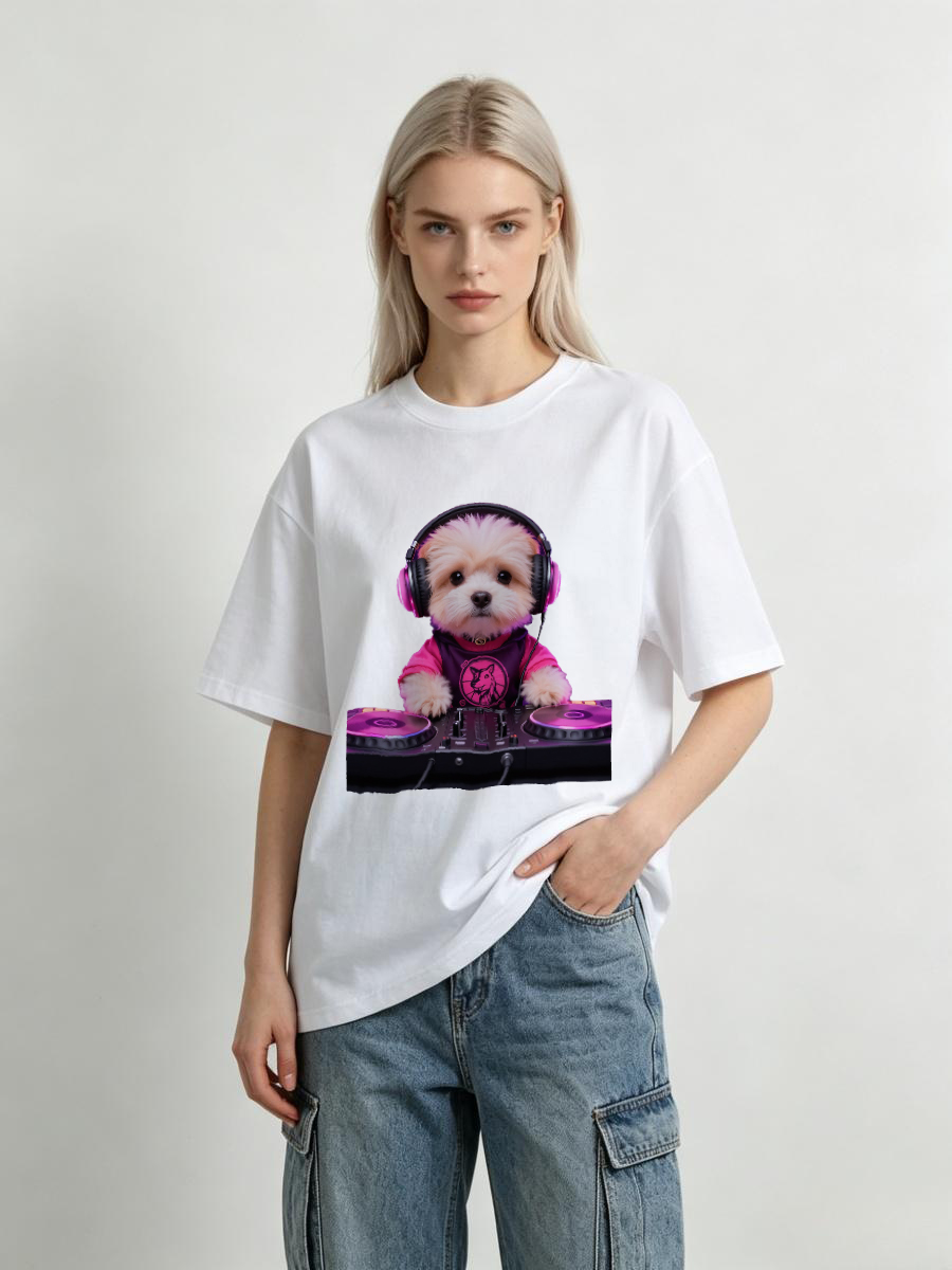 T Shirts Woman Jacquard Woven  - Art Craft Letter T review and price
