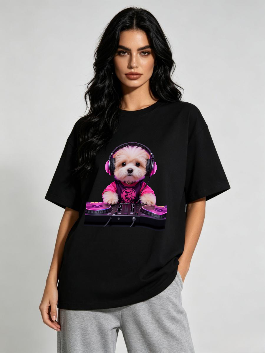 T Shirts Woman Jacquard Woven  - Art Craft Letter T review and price
