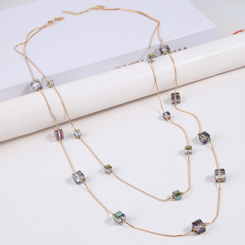 New Fashion Long Necklaces Squ - Art Craft Glasses review and price