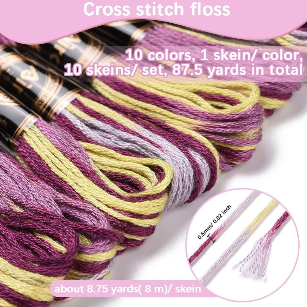 6 Strands Purple Variegated Em - Artwork Craft review and price