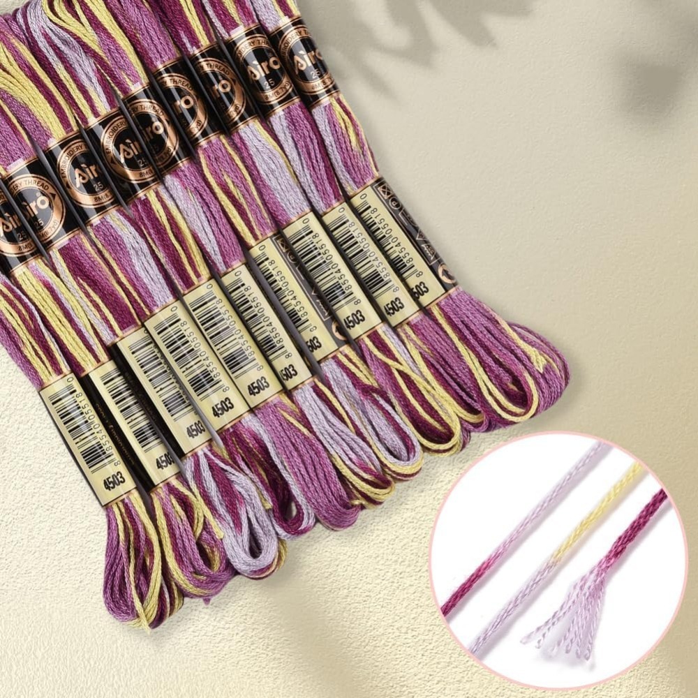 6 Strands Purple Variegated Em - Artwork Craft review and price