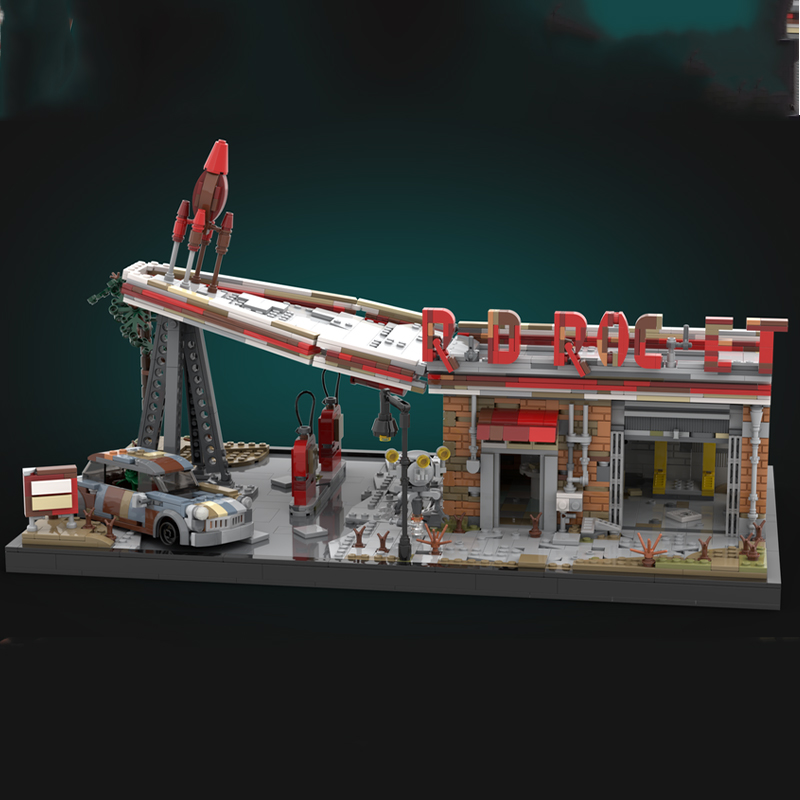 2168pcs MOC Red Rocket Fallout - Art And Craft Rocket review and price