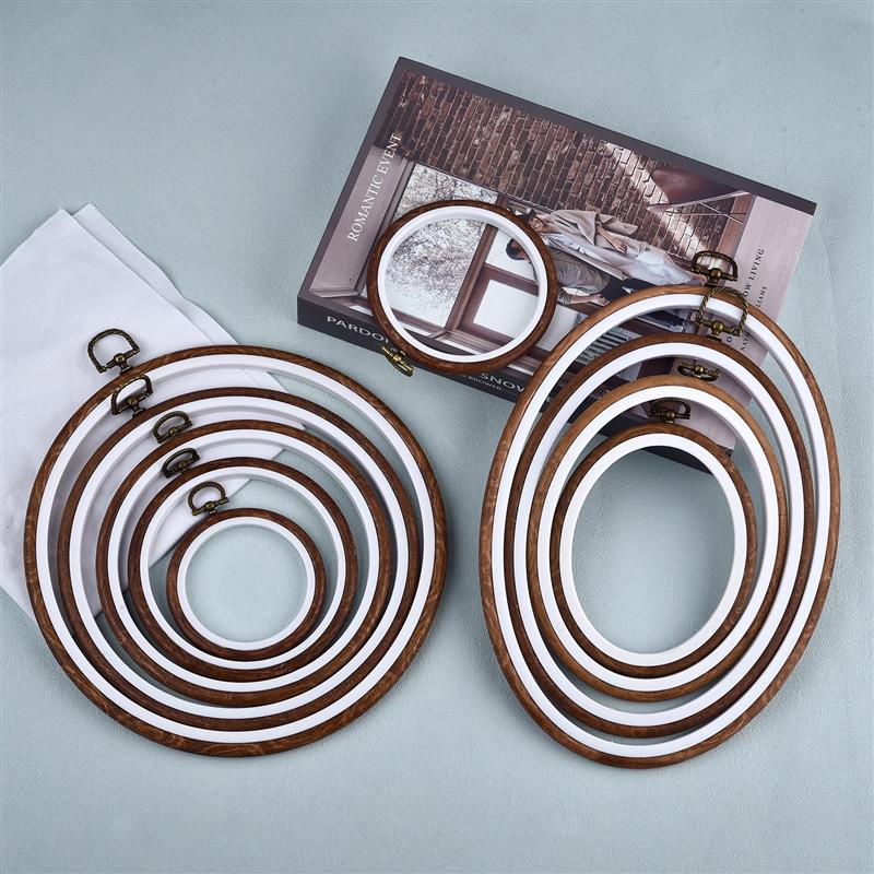 Sewing Tool Round Oval Wooden  - Embroidery Hoop Kit review and price