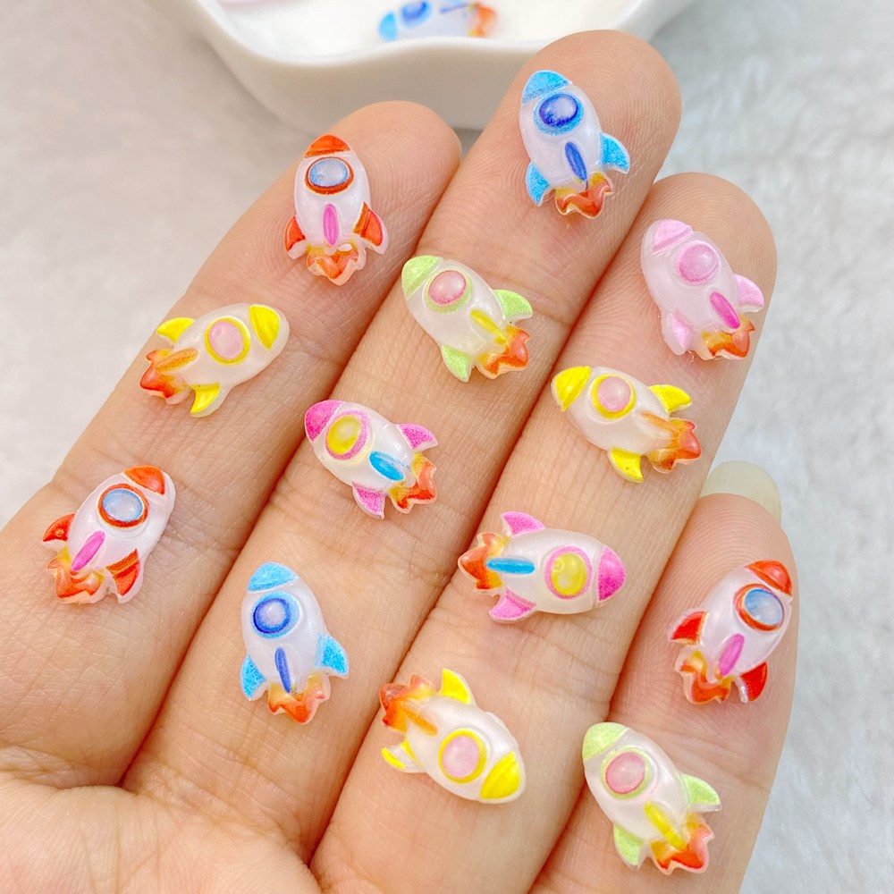50Pcs New Mixed Nail Art Resin - Art And Craft Rocket review and price