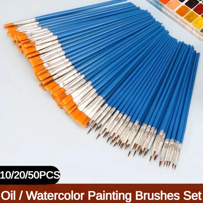 10/20/50 PCS Paint Brushes Set - Art Craft 3 Year Old review and price