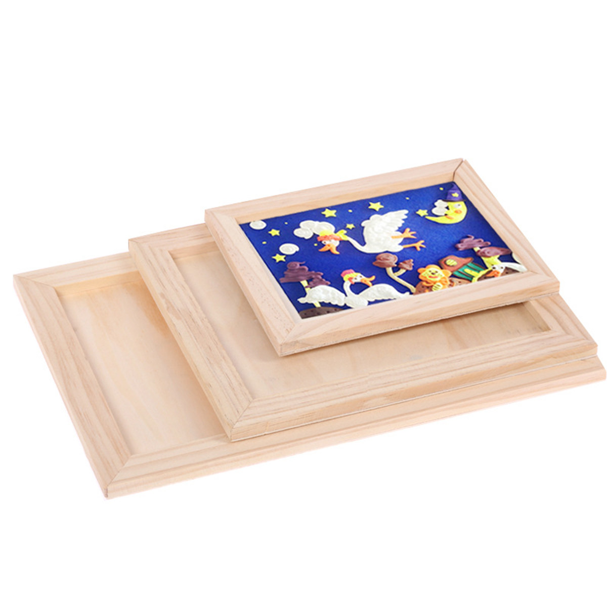 2Pcs Blank Wooden Painting Fra - Art Craft Home review and price