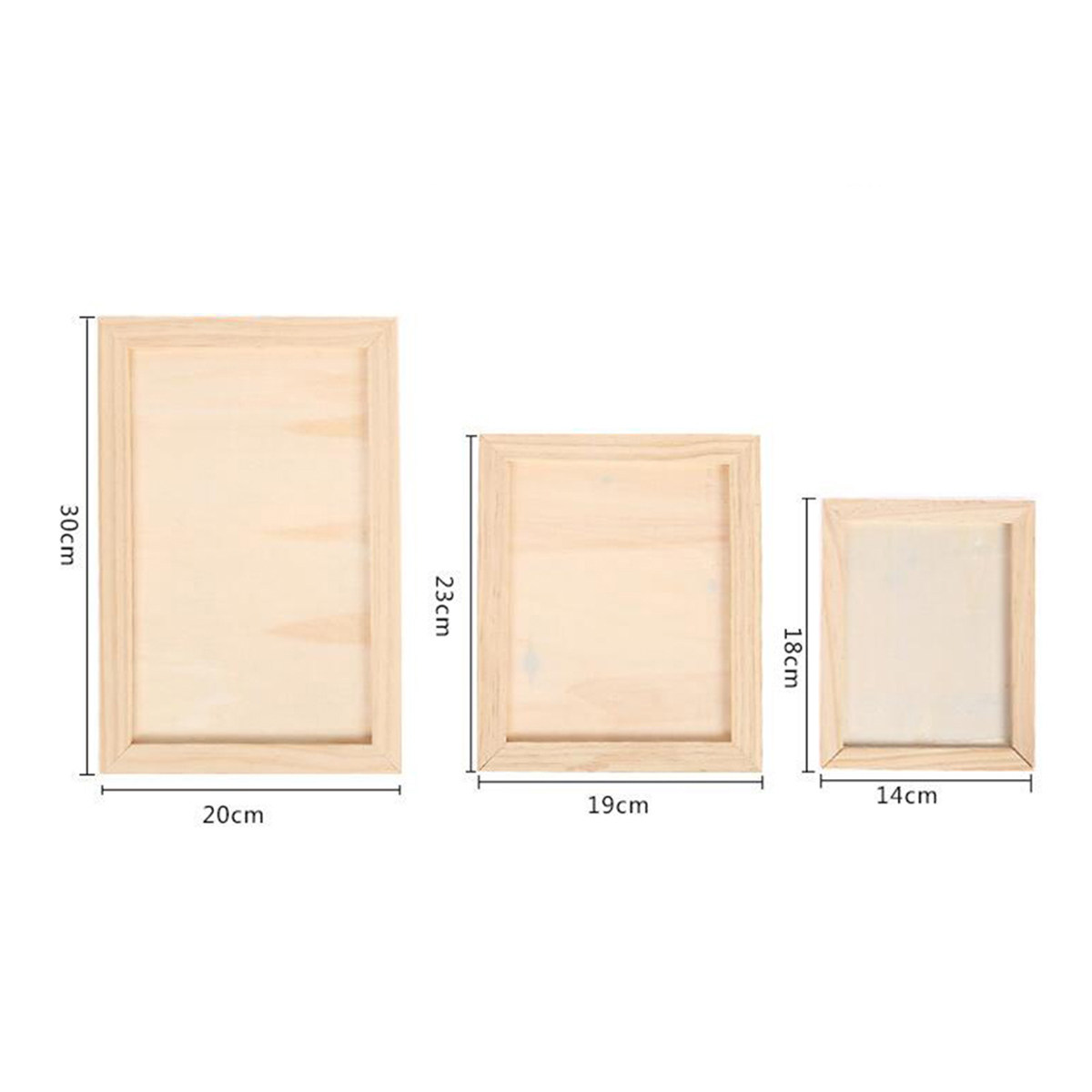 2Pcs Blank Wooden Painting Fra - Art Craft Home review and price