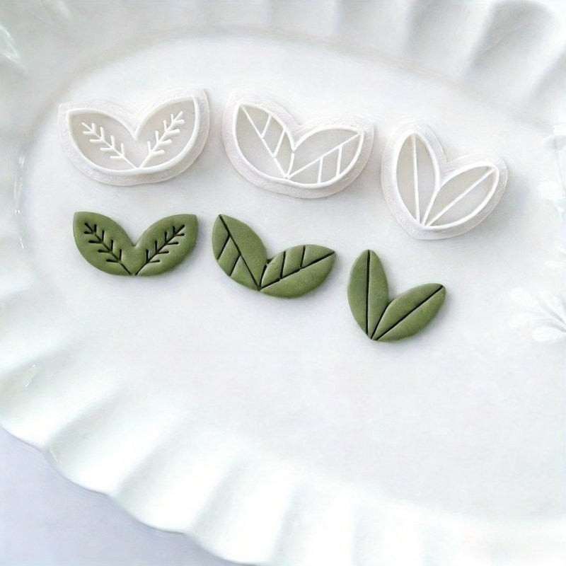 8Pcs Floral Leaf Polymer Clay  - Art Craft Leaves review and price