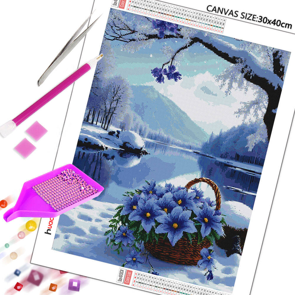 Huacan Diamond Painting Flower - Art Craft Winter review and price