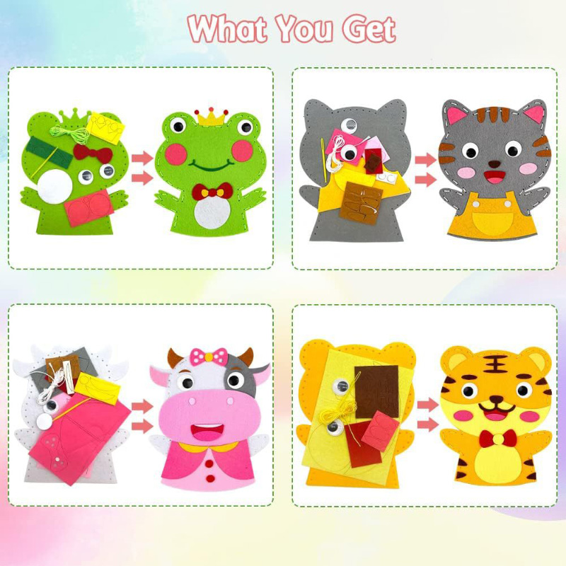 Cute Cartoon Animal Hand Puppe - Art Craft 3 Year Old review and price