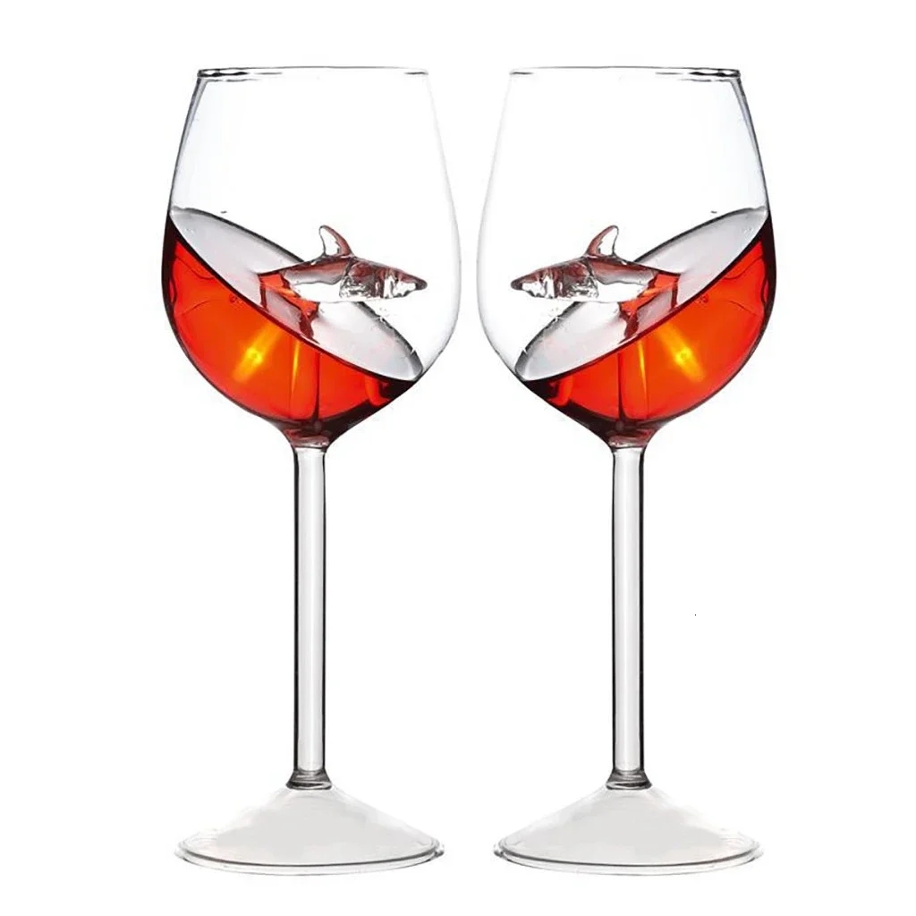 Shark Wine Glasses Cup Europea - Art Craft Glasses review and price