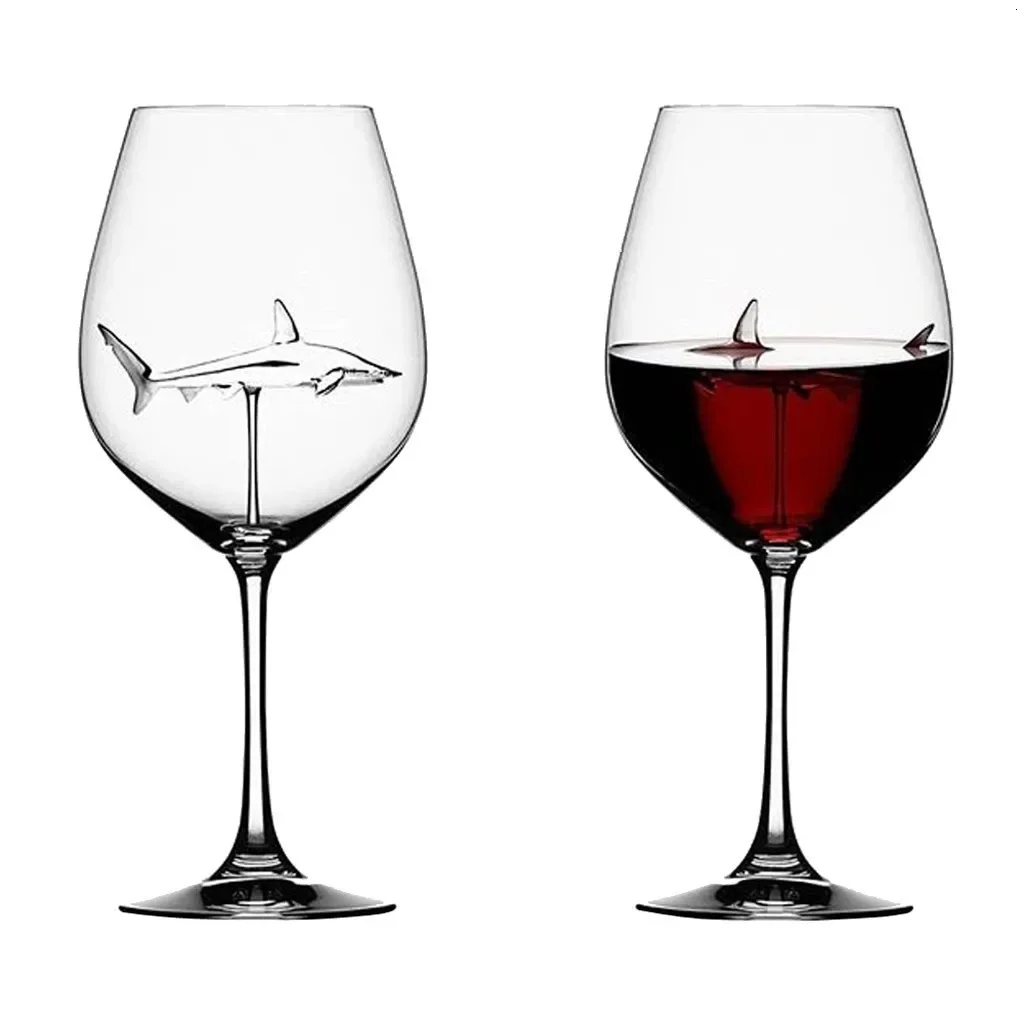 Shark Wine Glasses Cup Europea - Art Craft Glasses review and price