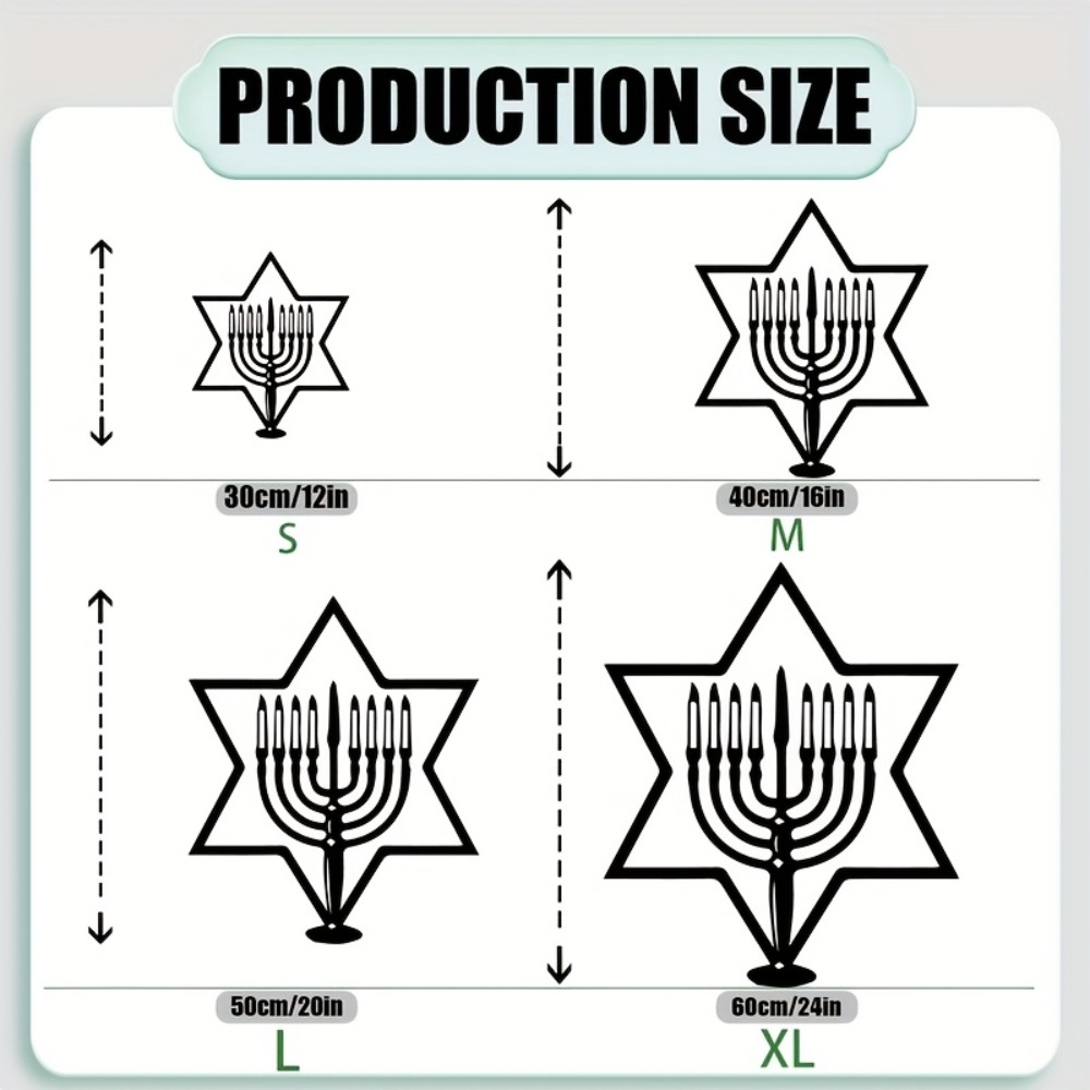 CIFBUY Metal Wall Art Menorah  - Art & Craft Teacher review and price
