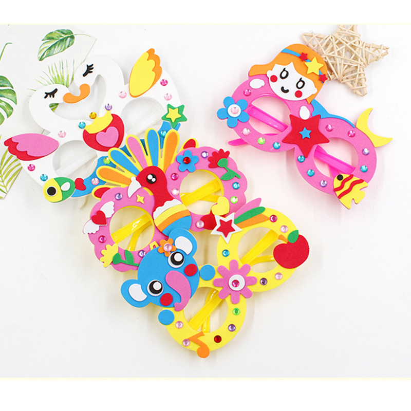 2/6/12 Sets Cartoon EVA Diamon - Art Craft Glasses review and price