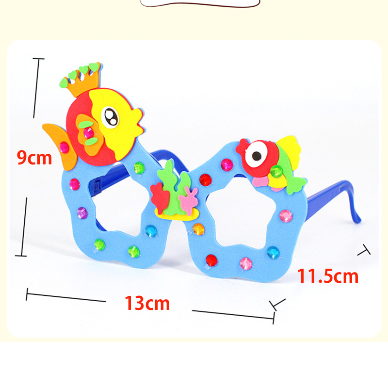 2/6/12 Sets Cartoon EVA Diamon - Art Craft Glasses review and price