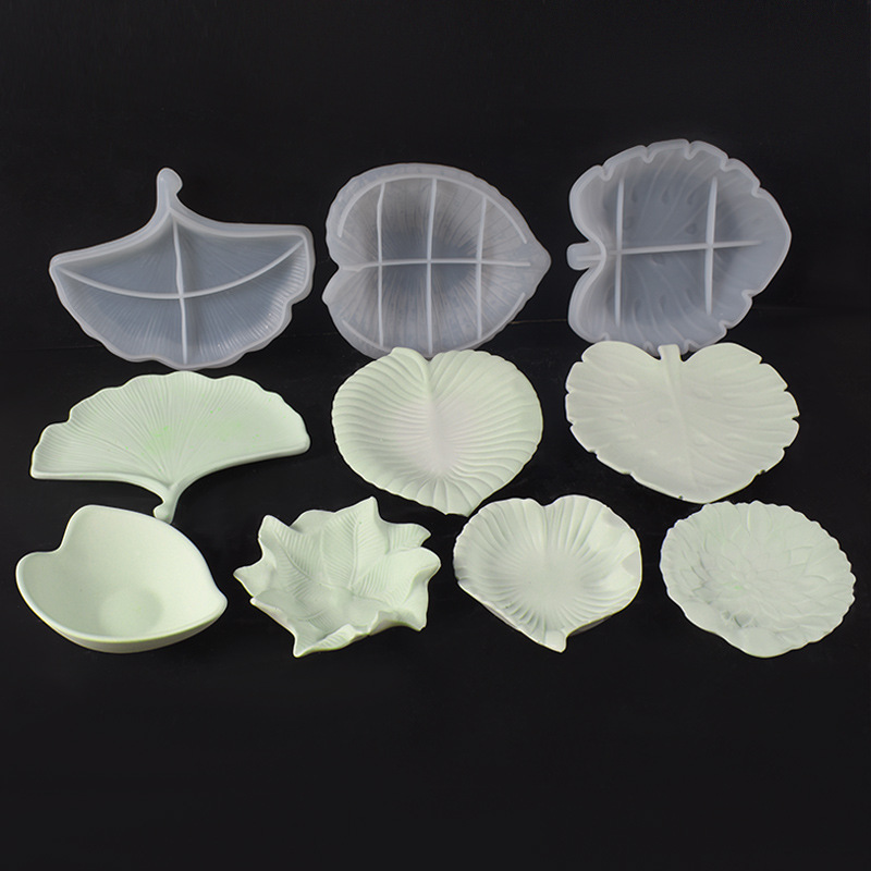 Plaster Cement DIY Leaf Dish M - Art Craft Leaves review and price