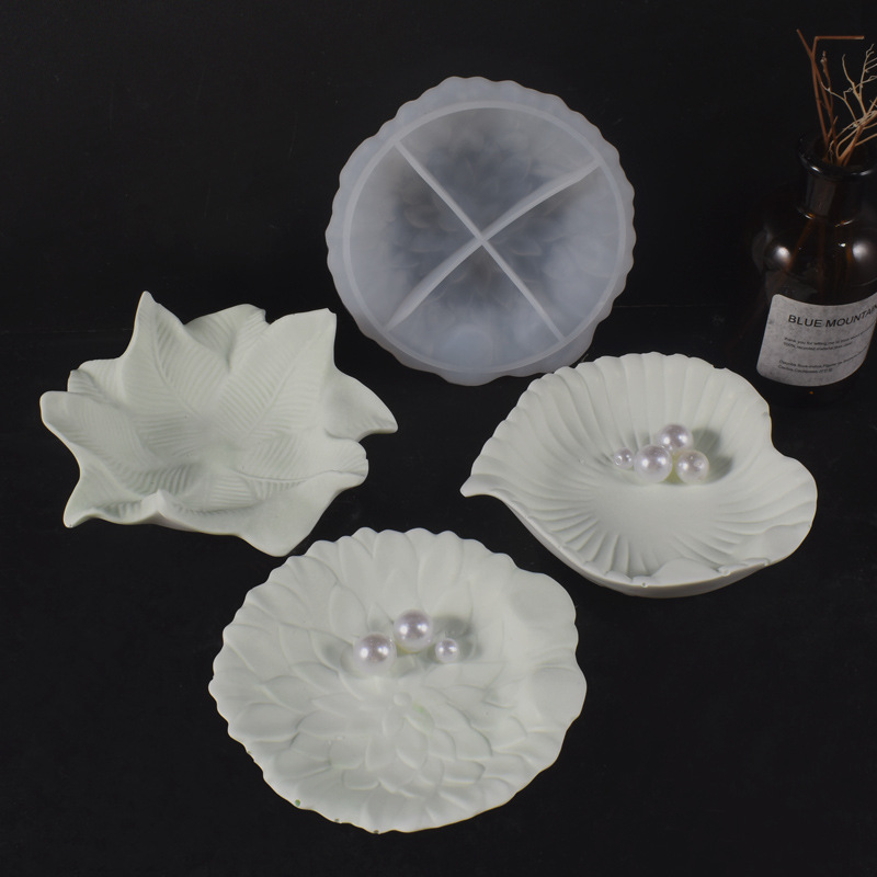Plaster Cement DIY Leaf Dish M - Art Craft Leaves review and price