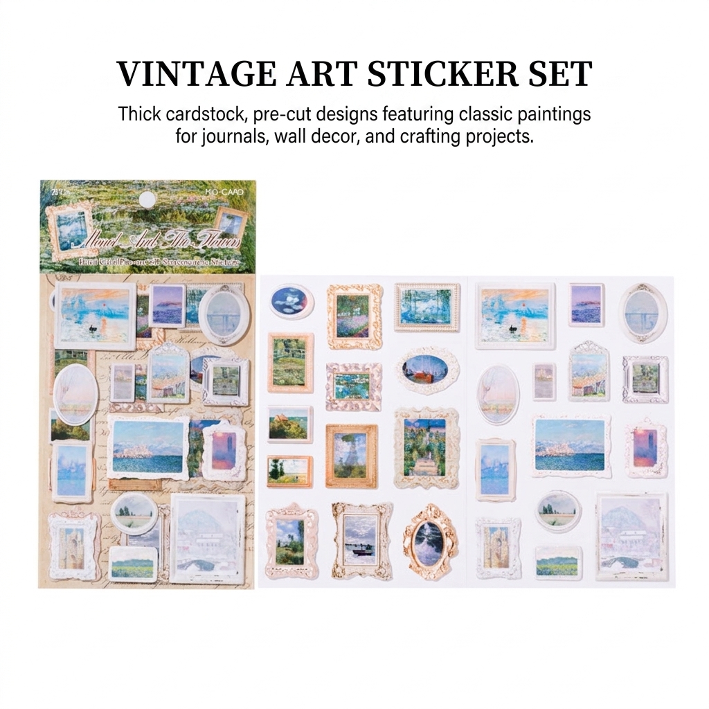 Art Lovers Sticker Set Famous  - Art Craft 3 Year Old review and price