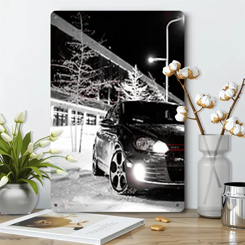 Winter Street Car Night View I - Art Craft Winter review and price