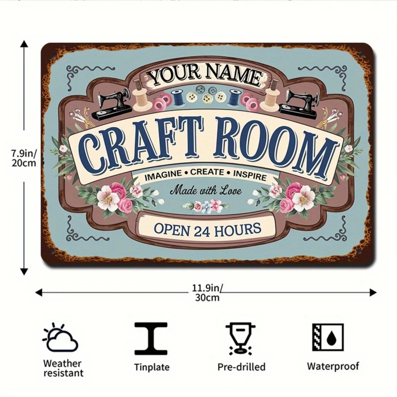 Custom Name Metal Craft Room S - Art Craft Home review and price