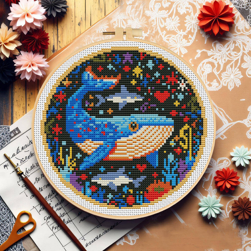 DIY Cross Stitch Whale Embroid - Art Craft And Cloth review and price