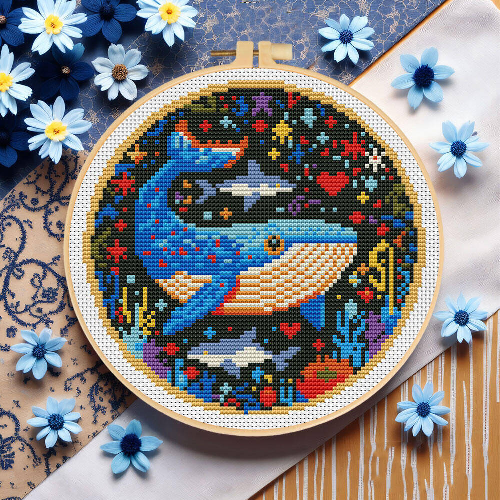 DIY Cross Stitch Whale Embroid - Art Craft And Cloth review and price