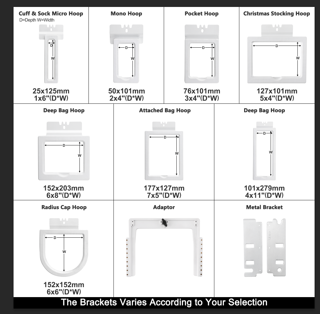 Ricoma Embroidery hoop 8in1 Ma - Embroidery Hoop Kit review and price