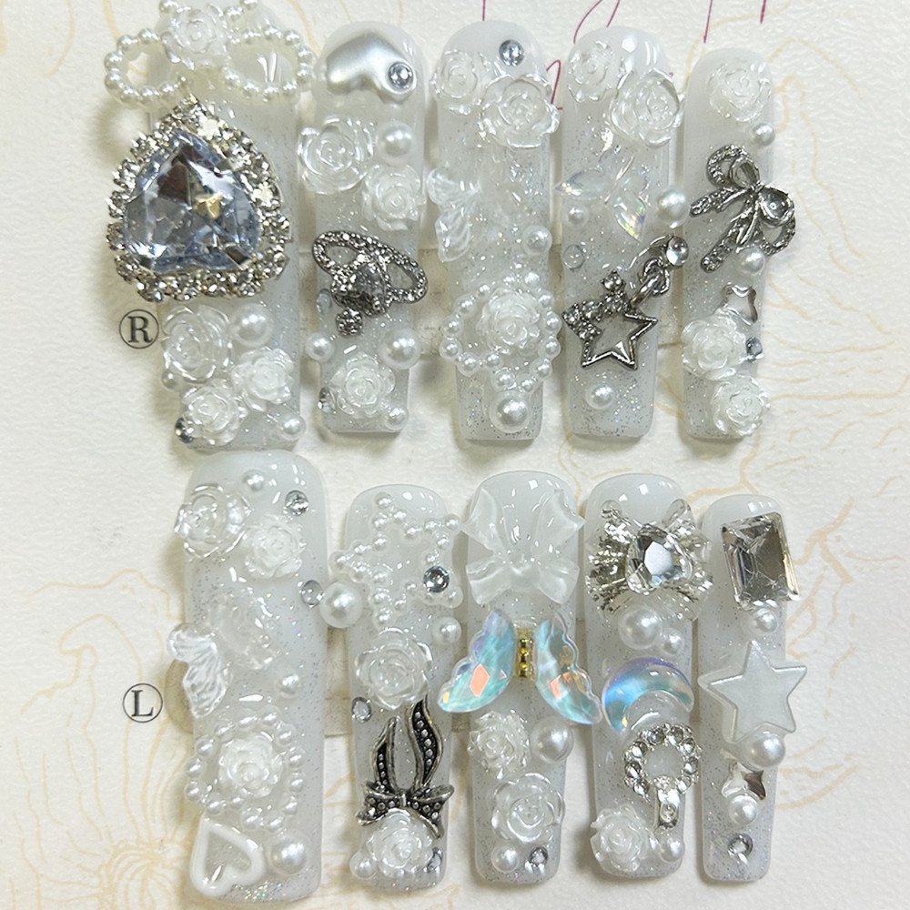10PCS Cute Jirai Kei White Han - Art Craft Handmade review and price