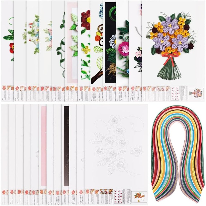 1Set 12 Pcs Quilling Paper Ste - Quilling Paper Strips review and price